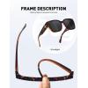 imageMEETSUN Oversized Fit Over Glasses Sunglasses for Women Men Large Trendy Polarized Sunglasses for Driving UV ProtectionXlbrown Tortoise Framegrey Lens