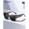 imageMEETSUN Oversized Fit Over Glasses Sunglasses for Women Men Large Trendy Polarized Sunglasses for Driving UV ProtectionXlgrey Leopard Framegrey Lens