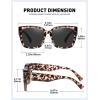 imageMEETSUN Oversized Fit Over Glasses Sunglasses for Women Men Large Trendy Polarized Sunglasses for Driving UV ProtectionXlgrey Leopard Framegrey Lens