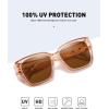 imageMEETSUN Oversized Fit Over Glasses Sunglasses for Women Men Large Trendy Polarized Sunglasses for Driving UV ProtectionXllight Brown Framebrown Lens