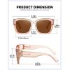 imageMEETSUN Oversized Fit Over Glasses Sunglasses for Women Men Large Trendy Polarized Sunglasses for Driving UV ProtectionXllight Brown Framebrown Lens