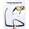 imageMEETSUN Oversized Fit Over Glasses Sunglasses for Women Men Large Trendy Polarized Sunglasses for Driving UV ProtectionXlnight Vision