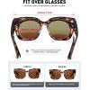 imageMEETSUN Oversized Fit Over Glasses Sunglasses for Women Men Large Trendy Polarized Sunglasses for Driving UV ProtectionXltortoise Framebrown Lens