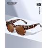 imageMEETSUN Oversized Fit Over Glasses Sunglasses for Women Men Large Trendy Polarized Sunglasses for Driving UV ProtectionXltortoise Framebrown Lens