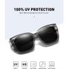 imageMEETSUN Oversized Fit Over Glasses Sunglasses for Women Men Large Trendy Polarized Sunglasses for Driving UV ProtectionXltransparent Grey Framegrey Lens