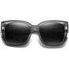 imageMEETSUN Oversized Fit Over Glasses Sunglasses for Women Men Large Trendy Polarized Sunglasses for Driving UV ProtectionXltransparent Grey Framegrey Lens
