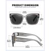 imageMEETSUN Oversized Fit Over Glasses Sunglasses for Women Men Large Trendy Polarized Sunglasses for Driving UV ProtectionXltransparent Grey Framegrey Lens