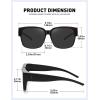 imageMEETSUN Oversized Fit Over Glasses Sunglasses for Women Men Trendy Polarized UV Protection Sun Glasses for DrivingBlack Grey