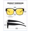 imageMEETSUN Oversized Fit Over Glasses Sunglasses for Women Men Trendy Polarized UV Protection Sun Glasses for DrivingNight Vision