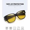 imageMEETSUN Oversized Fit Over Glasses Sunglasses for Women Men Trendy Polarized UV Protection Sun Glasses for DrivingNight Vision