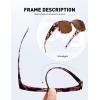 imageMEETSUN Oversized Fit Over Glasses Sunglasses for Women Men Trendy Polarized UV Protection Sun Glasses for DrivingTortoise Brown