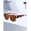 imageMEETSUN Oversized Fit Over Glasses Sunglasses for Women Men Trendy Polarized UV Protection Sun Glasses for DrivingTortoise Brown