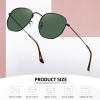 imageMEETSUN Polarized Hexagon Sunglasses for Women Men Polygon Square Sun Glasses UV400 Protection Metal Frame3 Packgold Grayblack Dark Greenblack Brown