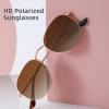 imageMEETSUN Polarized Hexagon Sunglasses for Women Men Polygon Square Sun Glasses UV400 Protection Metal Frame3pack Gold Graygradient Brown Lensgradient Gray Lens