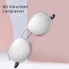 imageMEETSUN Polarized Hexagon Sunglasses for Women Men Polygon Square Sun Glasses UV400 Protection Metal FrameGoldgray Lenssilver Mirror Lens