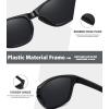 imageMEETSUN Polarized Sports Sunglasses for Women Men Driving Running Cycling Fishing Sun Glasses UV400 ProtectionBlack Framegray Lens