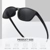 imageMEETSUN Polarized Sports Sunglasses for Women Men Driving Running Cycling Fishing Sun Glasses UV400 ProtectionBlack Framegray Lens
