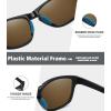imageMEETSUN Polarized Sports Sunglasses for Women Men Driving Running Cycling Fishing Sun Glasses UV400 ProtectionBlack Frameice Blue Mirror Lens