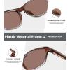 imageMEETSUN Polarized Sports Sunglasses for Women Men Driving Running Cycling Fishing Sun Glasses UV400 ProtectionClear Brown Gradient Framelight Brown Lens