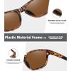 imageMEETSUN Polarized Sports Sunglasses for Women Men Driving Running Cycling Fishing Sun Glasses UV400 ProtectionLeopard Framebrown Lens