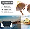 imageMEETSUN Polarized Sports Sunglasses for Women Men Driving Running Cycling Fishing Sun Glasses UV400 ProtectionLight Brown Framegradient Brown Lens