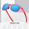 imageMEETSUN Polarized Sports Sunglasses for Women Men Driving Running Cycling Fishing Sun Glasses UV400 ProtectionPurple Pink Frameice Blue Mirror Lens
