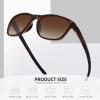 imageMEETSUN Polarized Sports Sunglasses for Women Men Driving Running Cycling Fishing Sun Glasses UV400 ProtectionTortoise Framegradient Brown Lens