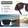 imageMEETSUN Polarized Sports Sunglasses for Women Men Driving Running Cycling Fishing Sun Glasses UV400 ProtectionTortoise Framegray Lens