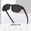 imageMEETSUN Polarized Sports Sunglasses for Women Men Driving Running Cycling Fishing Sun Glasses UV400 ProtectionTortoise Framegray Lens