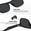 imageMEETSUN Polarized Sunglasses For Men Women UV Protection Square Frame Sport Fishing Driving Sunglasses3 Pack Black