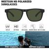 imageMEETSUN Polarized Sunglasses For Men Women UV Protection Square Frame Sport Fishing Driving Sunglasses3 Pack BlackGreenBrown