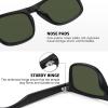imageMEETSUN Polarized Sunglasses For Men Women UV Protection Square Frame Sport Fishing Driving Sunglasses3 Pack BlackGreenBrown