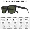 imageMEETSUN Polarized Sunglasses For Men Women UV Protection Square Frame Sport Fishing Driving Sunglasses3 Pack BlackGreenBrown