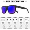 imageMEETSUN Polarized Sunglasses For Men Women UV Protection Square Frame Sport Fishing Driving Sunglasses3 Pack BlackGreenDark Blue