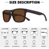 imageMEETSUN Polarized Sunglasses For Men Women UV Protection Square Frame Sport Fishing Driving Sunglasses3 Pack BlackIce BlueBrown