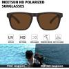imageMEETSUN Polarized Sunglasses For Men Women UV Protection Square Frame Sport Fishing Driving Sunglasses3 Pack BlackIce BlueBrown