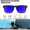imageMEETSUN Polarized Sunglasses For Men Women UV Protection Square Frame Sport Fishing Driving Sunglasses3 Pack BlackIce BlueDark Blue