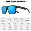 imageMEETSUN Polarized Sunglasses For Men Women UV Protection Square Frame Sport Fishing Driving Sunglasses3 Pack BlackIce BlueRed