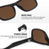 imageMEETSUN Polarized Sunglasses For Men Women UV Protection Square Frame Sport Fishing Driving Sunglasses3 Pack BlackIce BlueRed