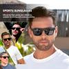 imageMEETSUN Polarized Sunglasses For Men Women UV Protection Square Frame Sport Fishing Driving Sunglasses4 Pack BlackIce BlueRed