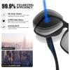 imageMEETSUN Polarized Sunglasses For Men Women UV Protection Square Frame Sport Fishing Driving SunglassesBlackSilver Mirrored