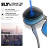 imageMEETSUN Polarized Sunglasses For Men Women UV Protection Square Frame Sport Fishing Driving SunglassesClear GreyBlue Mirrored