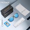 imageMEETSUN Polarized Sunglasses For Men Women UV Protection Square Frame Sport Fishing Driving SunglassesClear GreyBlue Mirrored