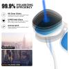 imageMEETSUN Polarized Sunglasses For Men Women UV Protection Square Frame Sport Fishing Driving SunglassesClearBlue Mirrored