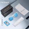 imageMEETSUN Polarized Sunglasses For Men Women UV Protection Square Frame Sport Fishing Driving SunglassesClearBlue Mirrored