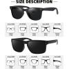 imageMEETSUN Polarized Sunglasses for Men Women Classic Retro Sun Glasses for Driving Fishing UV Protection2 Pack C1 Matte Black FrameGrey Lens