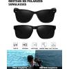 imageMEETSUN Polarized Sunglasses for Men Women Classic Retro Sun Glasses for Driving Fishing UV Protection2 Pack C1 Matte Black FrameGrey Lens