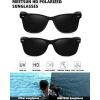 imageMEETSUN Polarized Sunglasses for Men Women Classic Retro Sun Glasses for Driving Fishing UV Protection2 Pack C2 Matte Black FrameGrey Lens