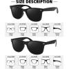 imageMEETSUN Polarized Sunglasses for Men Women Classic Retro Sun Glasses for Driving Fishing UV Protection2 Pack C3 Matte Black FrameGrey Lens