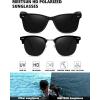 imageMEETSUN Polarized Sunglasses for Men Women Classic Retro Sun Glasses for Driving Fishing UV Protection2 Pack C4 Matte Black Frame  Black Silver Semirimless Frame